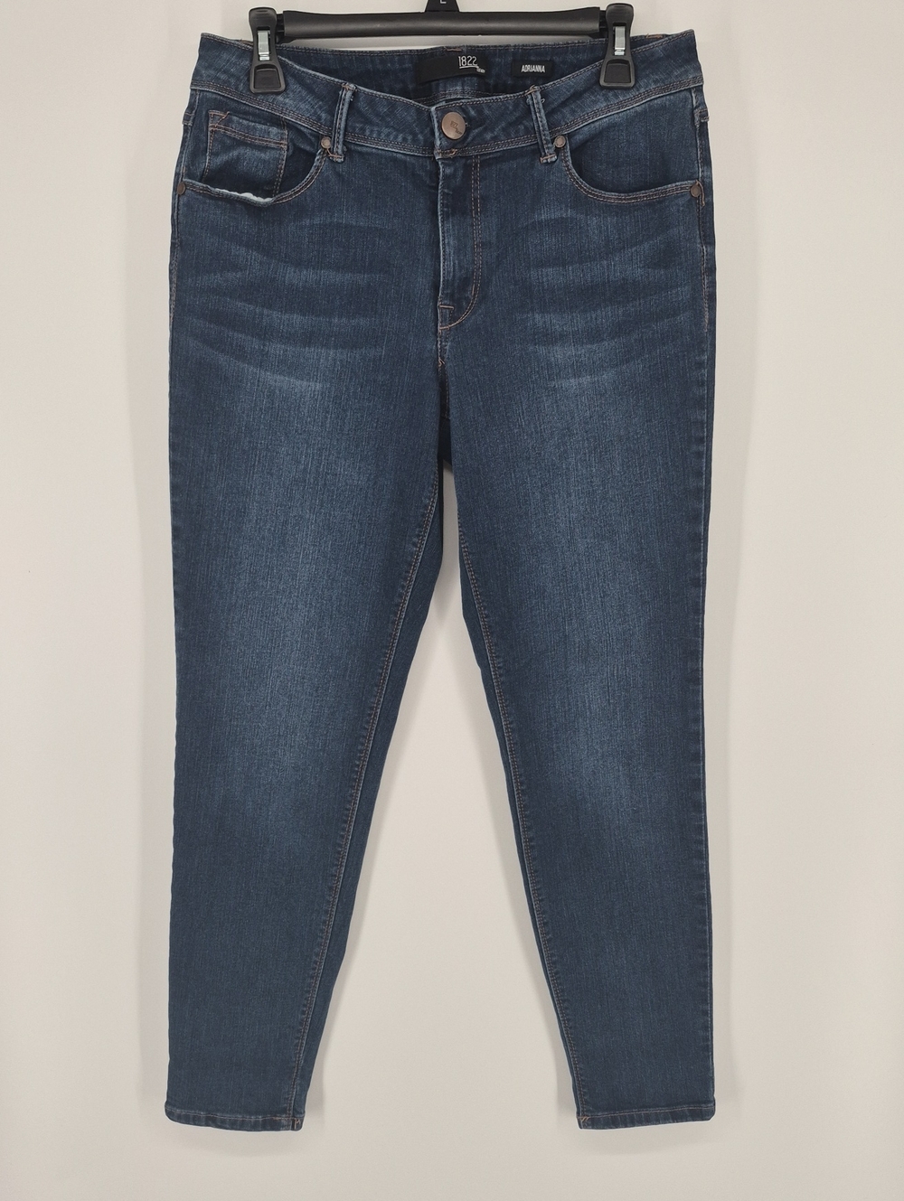 1822 Denim Adrianna Skinny Jeans Women's size 12 Dark Blue Denim